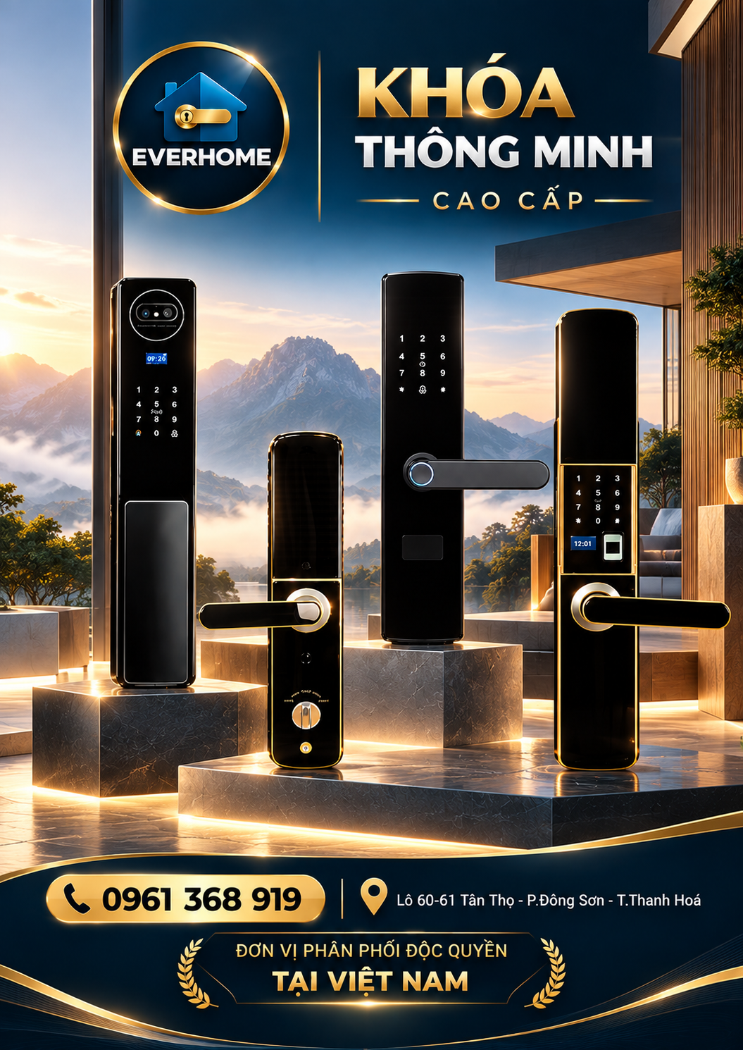 Tổng quan bộ sưu tập khóa thông minh EVERHOME